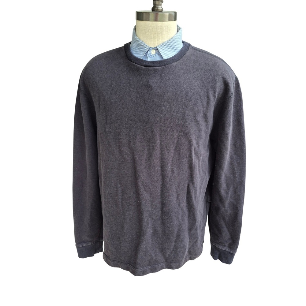 John Elliott + Co USA Mens Black Cotton Terry Crewneck Sweatshirt Sz XXL / 5